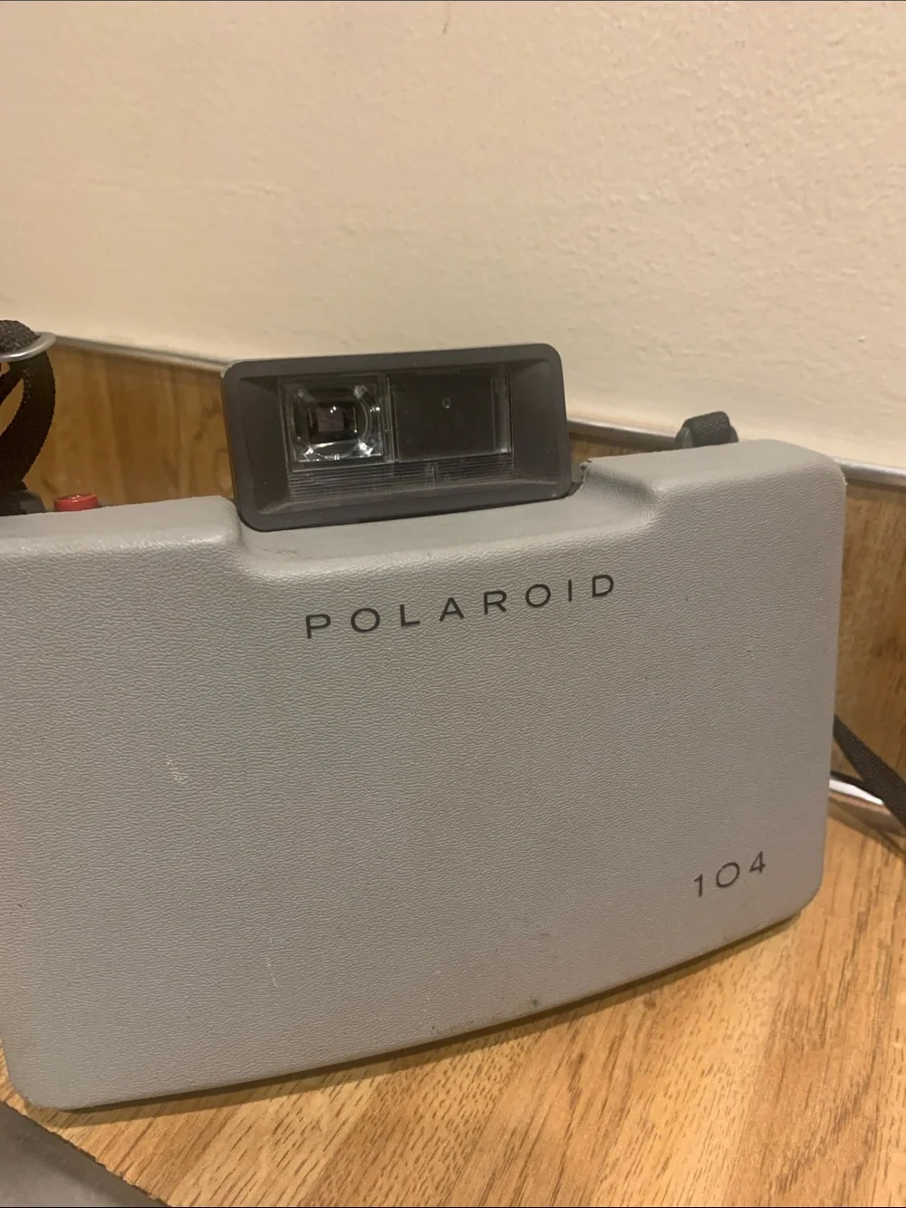 Polaroid Land Camera Automatic 104 in Gray and Red